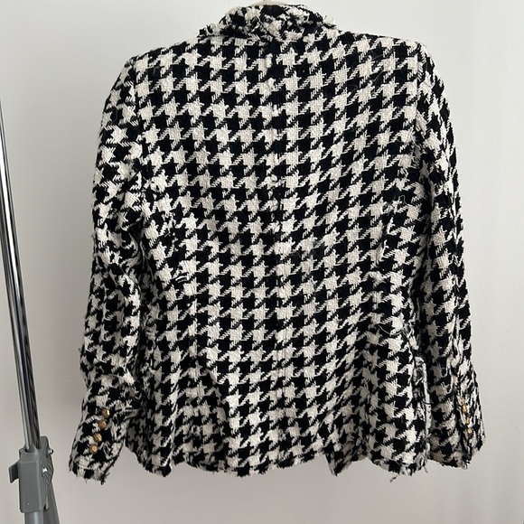 Zara women houndstooth blazer jacket size small - Picture 3 of 3